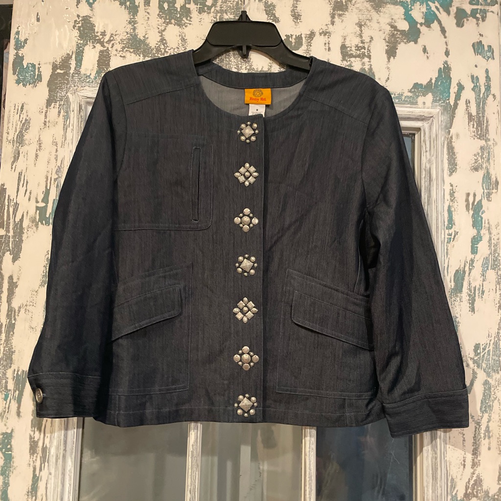 Ruby Rd Blazer Denim